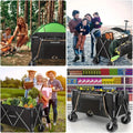 Folding Utility Wagon with Large Wheels